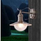 Globo Mixed Stainless Steel Traditional Fishermans Wall Light