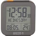 Acctim Invicta Grey Radio Controlled Lcd Alarm Clock