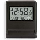 Acctim Skylab Black Radio Controlled Travel Alarm Clock