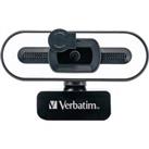 Verbatim AWC-02 Full HD 1080p Autofocus Webcam With Microphone & Light
