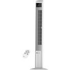 Puremate 47inch DC Tower Fan With Oscillation & Remote Control - White