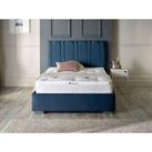 DS Living Lilly Luxury Velvet Upholstered Bed Frame Small Double 4ft Royal Blue
