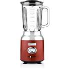 Westinghouse Retro Food Blender with 1.5 L Glass Jug - Red