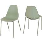 Seconique Lindon Dining Chair X 2 - Green