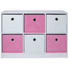 Lloyd Pascal Jazz 6 Cube With Pink And White Drawers