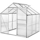 Tectake Greenhouse In Aluminium & Polycarbonate - Small