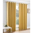 Enhanced Living Vogue Ochre 90 X 90 Inch 229X229Cm Pair Of Eyelet Thermal Noise Reducing Dim Out Curtains