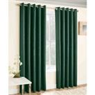 Enhanced Living Vogue Green 46 X 90 Inch 117X229Cm Pair Of Eyelet Thermal Noise Reducing Dim Out Curtains