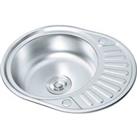LivingandHome Living and Home Inset Stainless Steel Kitchen Sink Reversible Catering Drainer