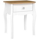 Indoor Furniture Group Baroque Nightstand Pure White Iced Coffee Lacquer