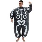 LivingandHome Living and Home Halloween Skeleton Inflatable Costume For Adult