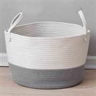 LivingandHome Living and Home Woven Basket Baby Kids Toys Storage Clothes Hamper Laundry Basket With