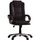 Vida Designs Charlton Executive Office Chair Gaming Computer Height Adjustable Swivel Faux Leather Brown
