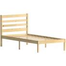 Junior Vida Libra 3Ft Single Solid Pine Wood Bed Pine 90 X 190 Cm