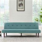 LivingandHome Living and Home Rectangular Contemporary Convertible Adjustable Sofa Bed Green
