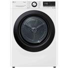LG Dual Dry FDV309WN 9Kg Heat Pump Tumble Dryer - White - A Rated