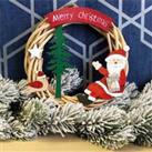 St Helens Battery Powered Wicker Christmas Wreath