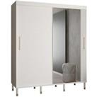 Arte-N Monaco Ii Sliding Door Wardrobe 180cm - White