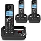 Alcatel F860 Voice Dect Phone With Answer Machine Triple Pack