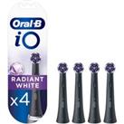 Oral B Oral-b Io Radiant White Black Toothbrush Heads Pack Of 4 Counts