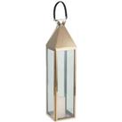 Pacific Shiny Copper Stainless Steel And Glass Large Lantern
