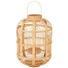 Pacific Natural Bamboo And Glass Lantern