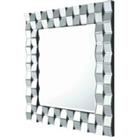Pacific Mirrored Glass Tile Square Wall Mirror