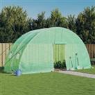 vidaXL Greenhouse with Steel Frame Green 12 m2 6x2x2.85 m