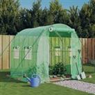 vidaXL Greenhouse with Steel Frame Green 4 m2 2x2x2 m