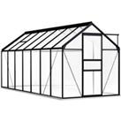 vidaXL Greenhouse w/ Base Frame Anthracite Aluminium 8.17 m2