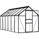 vidaXL Greenhouse Anthracite Aluminium 7.03 m2