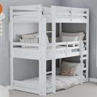 Birlea Tressa Triple Bunk Bed - White