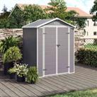 Livingandhome Plastic Outdoor Garden Storage Shed with No Base 181X134X210CM