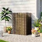 Livingandhome Outdoor UV Protect Wicker Privacy Fence 81X115CM