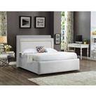 Eleganza Home Eleganza Bernado Upholstered Bed Frame Plush Velvet Fabric Single Grey
