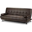 Home Detail Montana Brown Faux Leather Sofa Bed