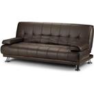 Home Detail Montana Brown Faux Leather Sofa Bed V2