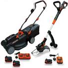 TriMower Twin Pack SMJ430 40v Cordless Lawn Mower & SMC300 Edge Trimmer