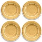 Purely Home Crackle Gold Melamine Dinner Plates - Set Of 4