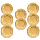 Purely Home Crackle Gold Melamine Dinner Plates - Set Of 8