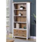 Molly and Milo London Whitewave Designs - Large Open Bookcase With Drawers