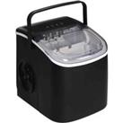 Homcom Ice Maker Machine Counter Top 12Kg In 24 Hrs 9 Cubes Ready In 6-12Mins Portable Ice Cube Make