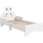 Zonekiz Toddler Bed Kids Bedroom Furniture Rabbit Design - White
