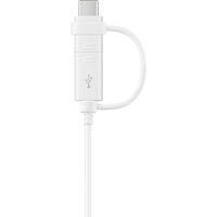 Samsung USB Combo Cable: USB-A to Micro USB or USB-C white