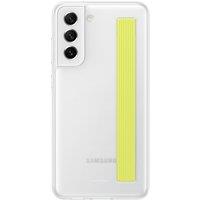 Samsung Galaxy S21 FE Clear Cover with Strap White