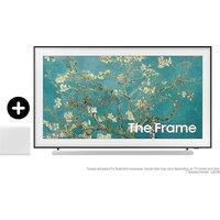 Samsung 2023 75 The Frame QLED 4K HDR Smart TV with S801B Lifestyle Ultra Slim Soundbar in White (F-75LS03B801B)