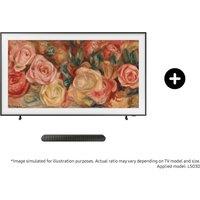 Samsung 65" The Frame QLED 4K Smart TV (2024) and S50B S-Series Lifestyle Soundbar Phantom Black