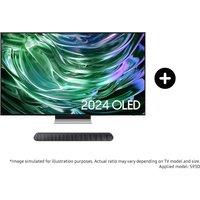 Samsung 55" S93D OLED 4K Smart TV (2024) and S50B S-Series Lifestyle Soundbar Phantom Black