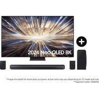 Samsung 2024 65" QN800D Neo QLED 8K TV and Q930D Q-Series Soundbar with Subwoofer and Rear Speakers Phantom Black