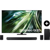 Samsung 2024 85" QN90D Neo QLED 4K TV and Q990D Q-Series Soundbar with Subwoofer and Rear Speakers Phantom Black